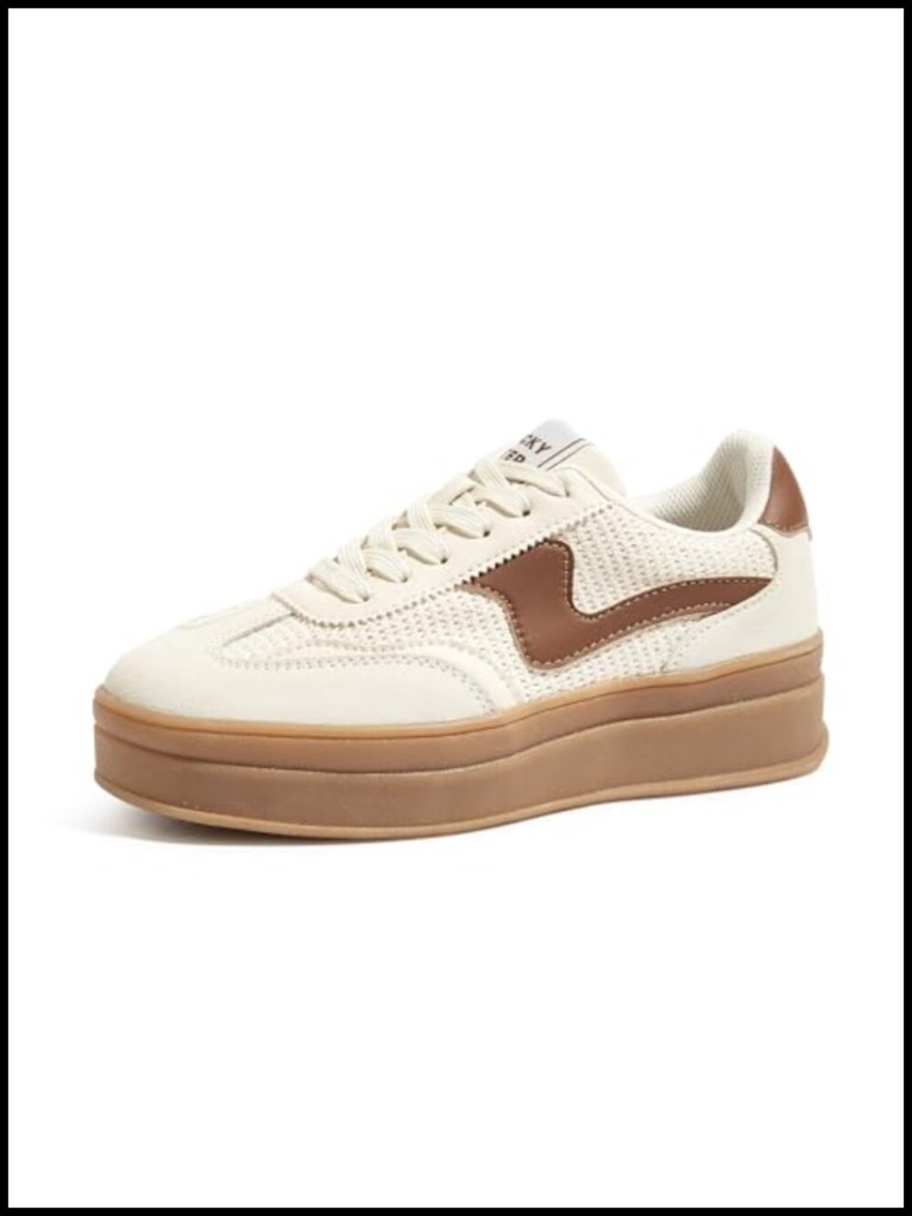 Women's Platform Fashion Sneakers Thick Sole Suede Genuine Leather Gum Sole Low